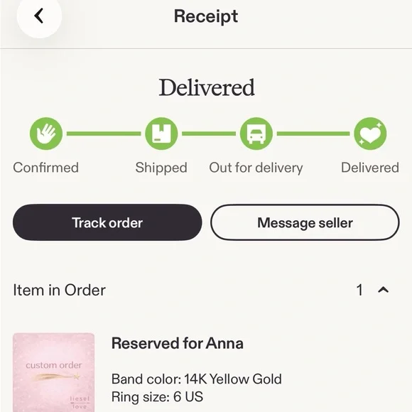 Custom moon phase diamond ring - Picture 7 of 7